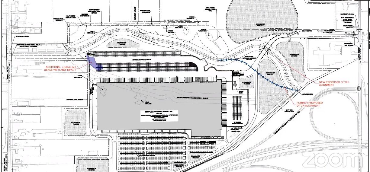 Acquest Grand Island warehouse site plan